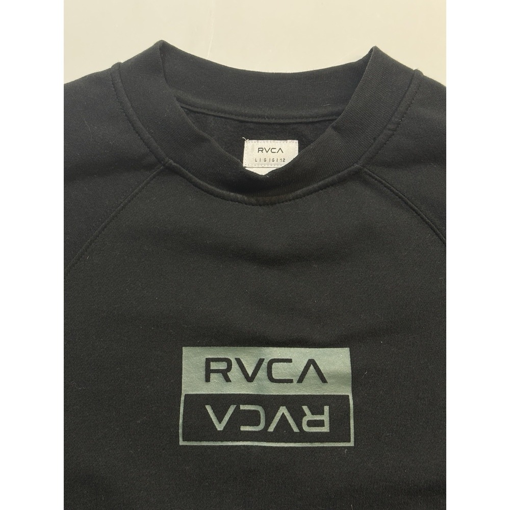 RVCA Large 12 Branded Logo Graphic Crew Neck Women's Sweatshirt - Picture 4 of 9